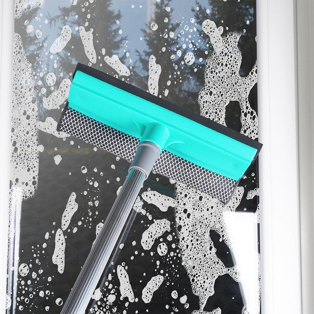 Telescopic Window Mop Washer Squeegee for Washing Glass, Mirrors, Cabins, Long