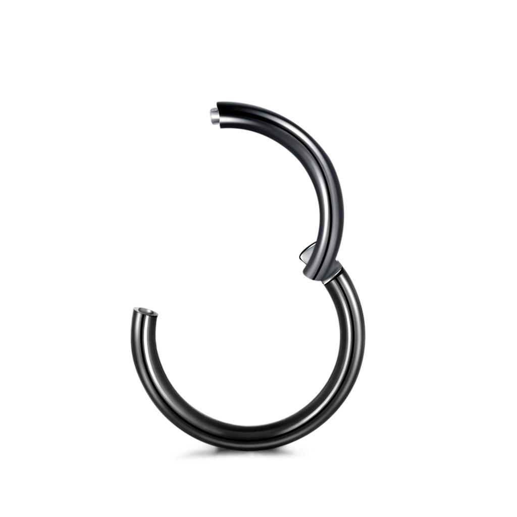 1Pc 316L Stainless Steel Nose Septum Clicker Hinged Segment Ring Nose Hoops Lip Ear Cartilage Ear Helix Body Piercing Jewelry