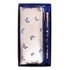 Ballpoint Pen Set Gift Stationery Black Ink Butterfly Pattern Floral Pattern Present Gift Stationery British Imported Goods (2 Pieces) (Blue)