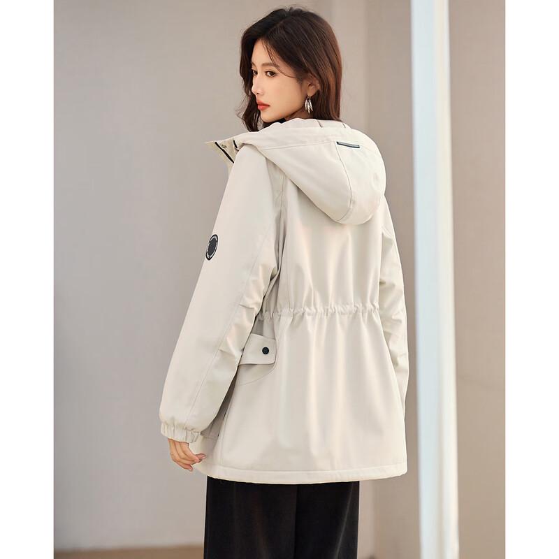 TERRE BLEUE Damen Fleecegefütterte Gepolsterte Winterjacke