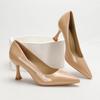 Women's Nude Sexy Stiletto Pumps, Comfortable for Spring and Autumn, Perfect with Skirts, European and American Fashion Style.