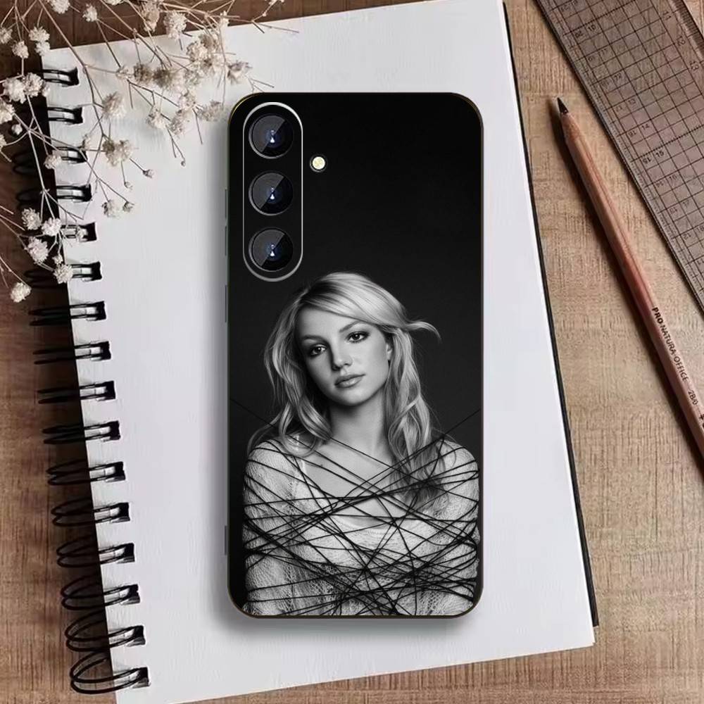 J-Singer B-Britney Spears Phone Case For Samsung Galaxy A73,21,22,32,71,53,52,51,80,5G Soft Black Cover