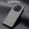 Honor Magic6 Phone Case, Magic6 Full Lens Protection, Silicone Soft Edge, Shockproof, Ultra-Thin, Simple And Leather Texture Case, Quiet Black