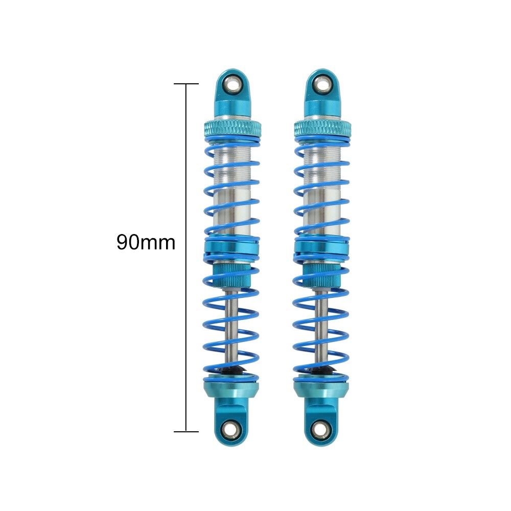 2Pcs Metal Shock Oil Damper Suitable for 1/10 Remote Control Crawler Vehicle Axial SCX10 90046 AXI03007 TRX4 TRX6 Upgrade Parts