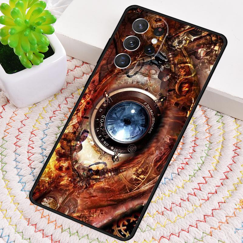 Steampunk Gear Mechanical TPU Phone Case For Samsung Galaxy note 10 pro S26 S25 S24 S23 S22 Ultra Plus S21 FE S20 Cover