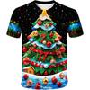 Santa Claus Christmas Print Short Sleeve for Boys Girls Cute O-Neck Pullover Tees Casual Loose Children's Top Children's T-Shirt
