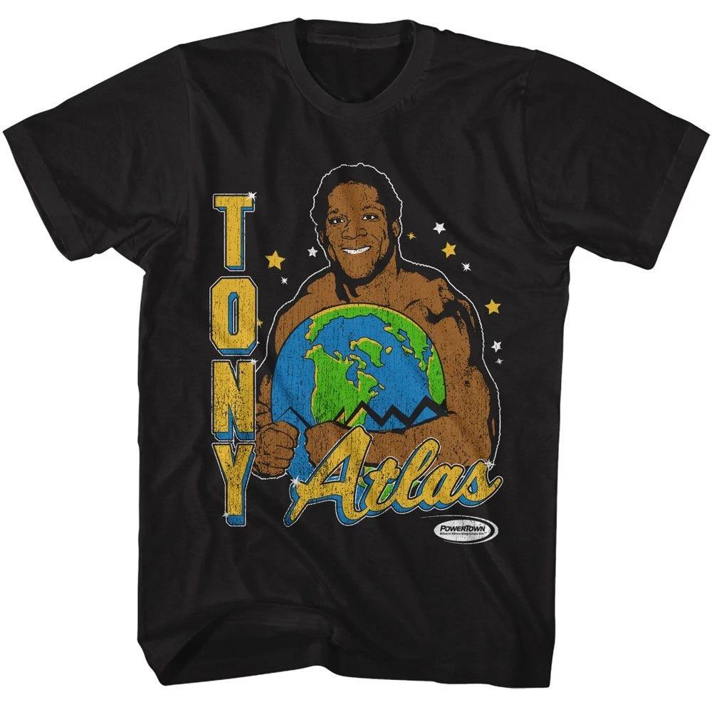 Powertown Tony Atlas Holding Earth Icons Children s T-shirt 140