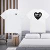Men's and Women's Short Sleeved T-shirts Oversized Luxury Brand Shirts Two Sided Love Prints Women Men 2025 Cotton Harajuku
