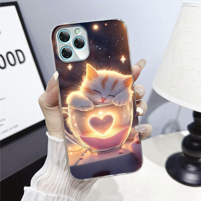 For Blackview A95 A100 A200 Pro A85 Case Protective Cover For  Blackview A80S Marble Clear Soft Silicone Phone Case Cat Fundas