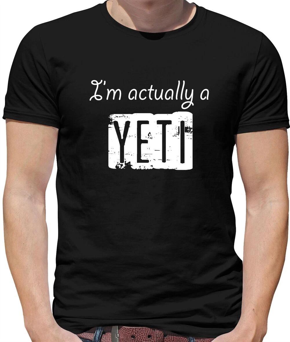 I m Actually A Yeti Mens T-Shirt - Meh-Teh - Folklore - Abominable Snowman XL