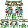 Minecraft Birthday Party Decorations Happy Birthday Set With Balloons And Banner