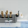 Resin Thinker Statues Tabletop Decorations Abstract Art Sculptures for Office Bookshelf Living Room
