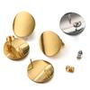 10pcs Stainless Steel Ear Studs Earrings Round Arc Curved Earrings Base witgh Ear Plug for Earrings Jewelry Making DIY Supplies
