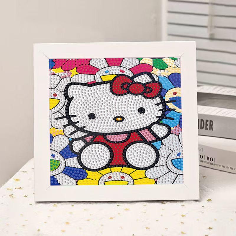 High-End Diamond Painting Diy Van Gogh Starry Sky Cat Creative Handmade Toy Table Decoration Diamond Painting With Frame