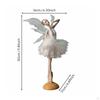 Figurina Fata Ballerina Idea Regalo Statua Angelo Danzante Design Elegante Ornamento Ragazza di Balletto per