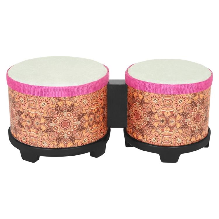 Bongos Drum Floor Small Hand Drum Musical Toy Plastic Small Bongos Drum