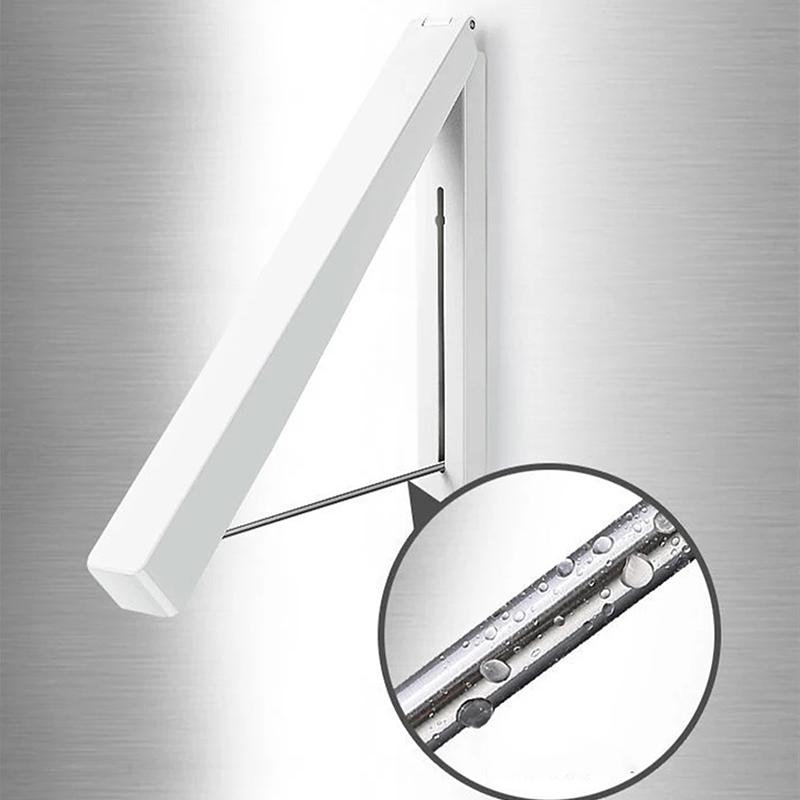 Folding Clothes Hanger Space Saving Clothes Rack Invisible Clothes Storage Hanging Rack For Laundry Room Bathroom