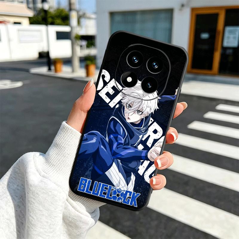 Blue L-Locks Nagi Seishiro Soft Phone Case for Xiaomi Redmi Note 12 13 14 15 Pro Plus 11 12S 11S 11T 10 4G Black Cover Back Shel