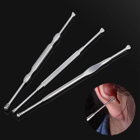 Stainless Steel Earpick Wax Stick Remover Curette Cleaner Ear Pick Tool New