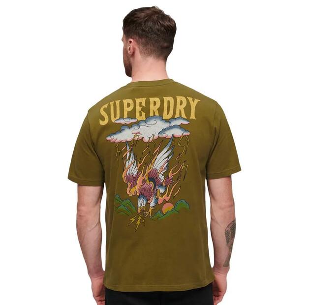 Superdry Футболка с коротким рукавом Tattoo Graphic Loose