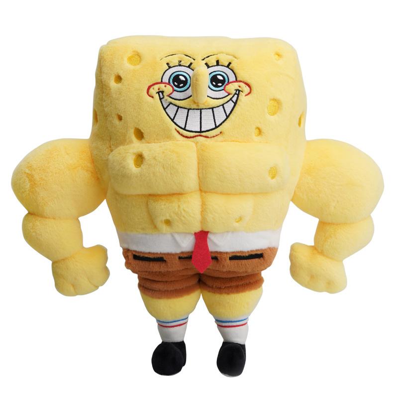 Potdemiel Honey Pot Spongebob Muscle Doll Cute Plush Toy Patrick Funny Doll Series Decorative Doll Gift Toys.