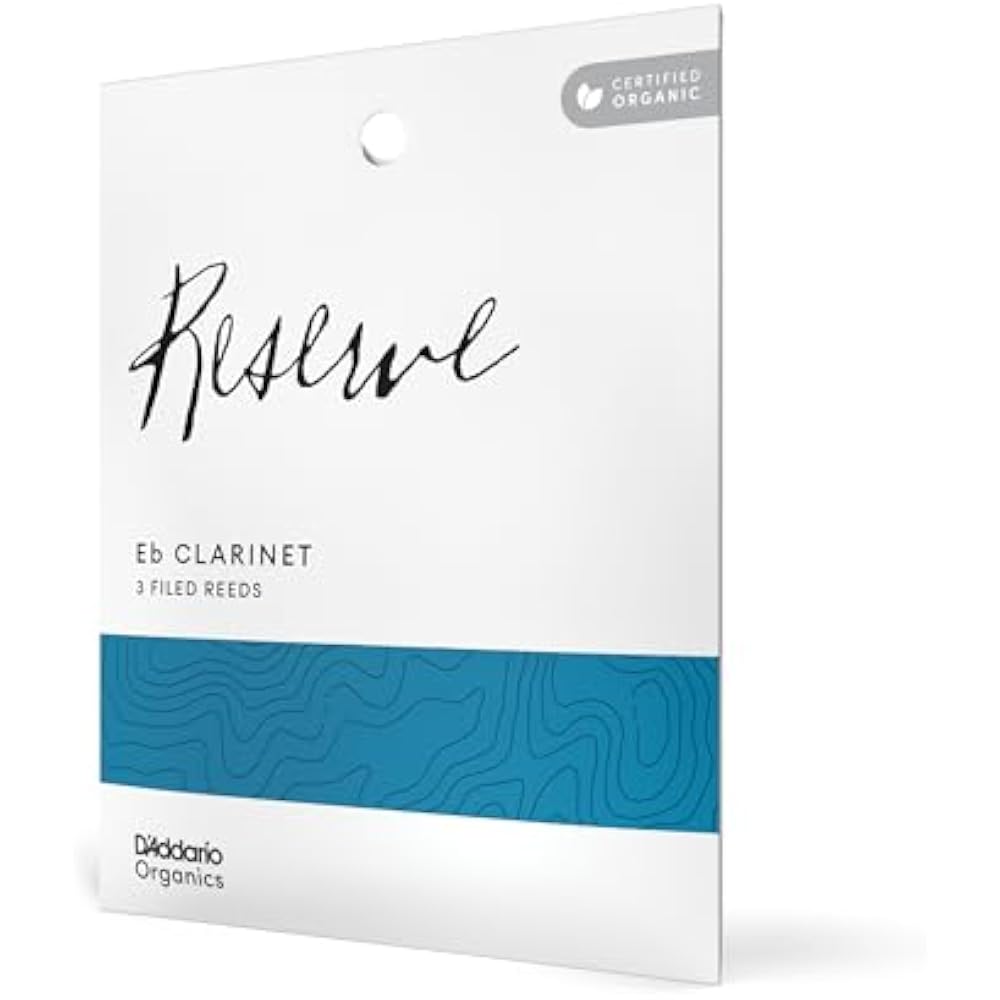 D Addario WoodWinds Daddario трость для кларнета ми-бемоль Сертифицировано USDA Organic RESERVE ODBR0330 [Жесткость...