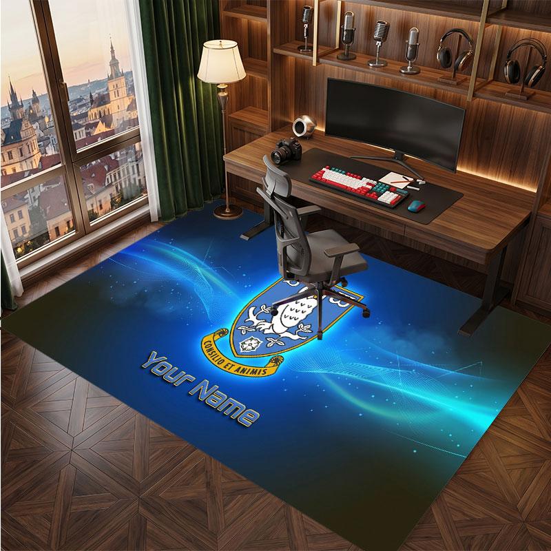 Sheffield Wednesday FC Custom Crystal Velvet Rug, Personalized Name Text Print, Football Logo Soft Non‑Slip Floor Mat Home Decor Gift