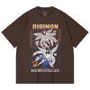 230 Gsm 100% Cotton Digimon V7 Print Unisex Heavy Cotton T Shirt