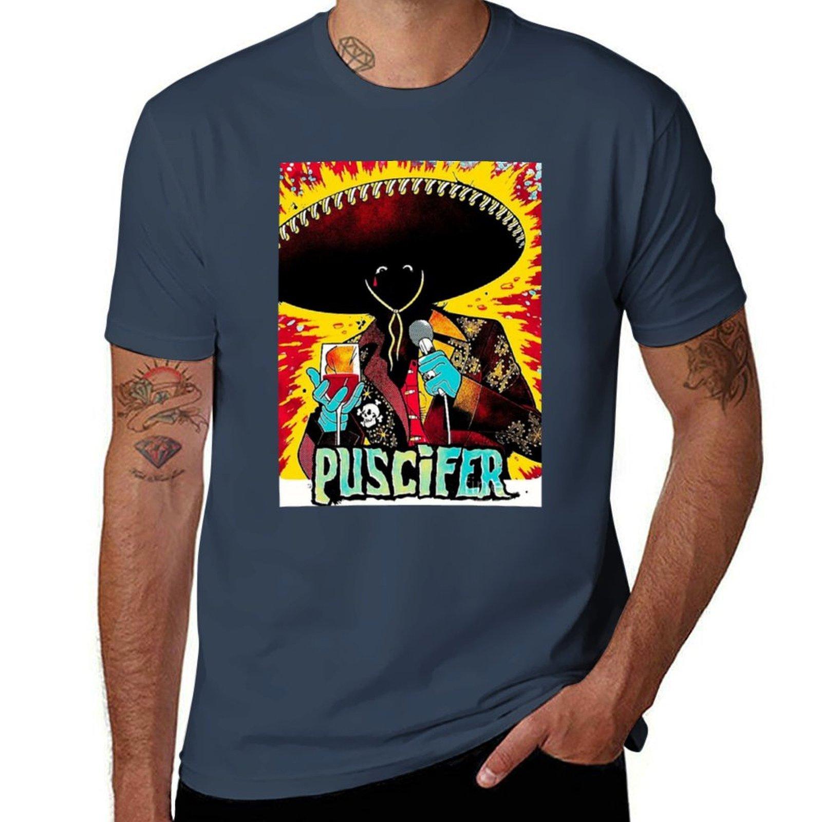 Best Puscifer Art TShirt Urban Casual Loose Fit Tee S