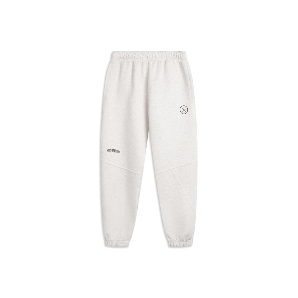 Li Ning Wade Series Loose Letter Stitched Cuffed Knitted Sports Pants Men Bottoms AKLV681-2