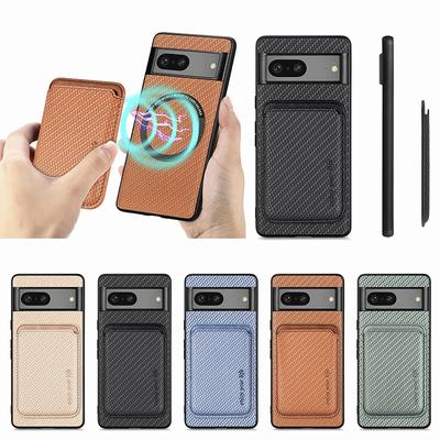 Macsafe Card Holder Wallet For Google Pixel 6 7 8 9 Pro 9ProXL 9A 8A 7A 6A Magsafe Case Magnetic Wireless Charging Back Cover