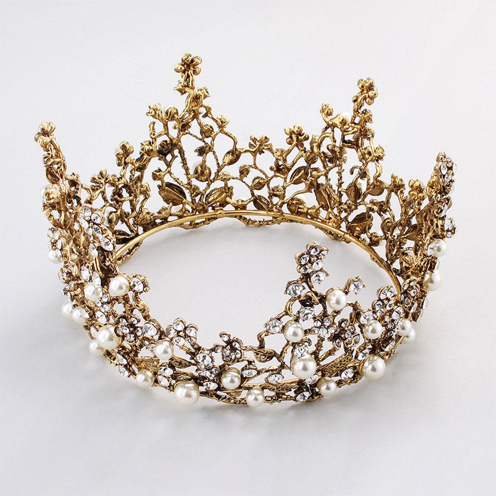 Bridal Jewelry Classic Elegant Charming Rhinestone Circle Crown Headwear