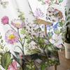 Vintage Watercolor Herb Modern Curtain For Living Room Transparent Tulle Curtains Window Sheer For The Bedroom Accessories Decor