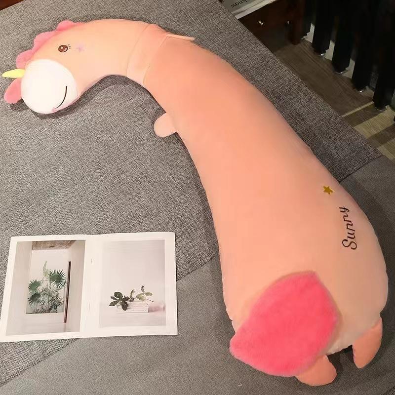 

Cute sleeping on the legs, long throw pillow, plush, cute sleeping on the side, giving girls birthday gifts, giving girlfriends company gifts 100cm