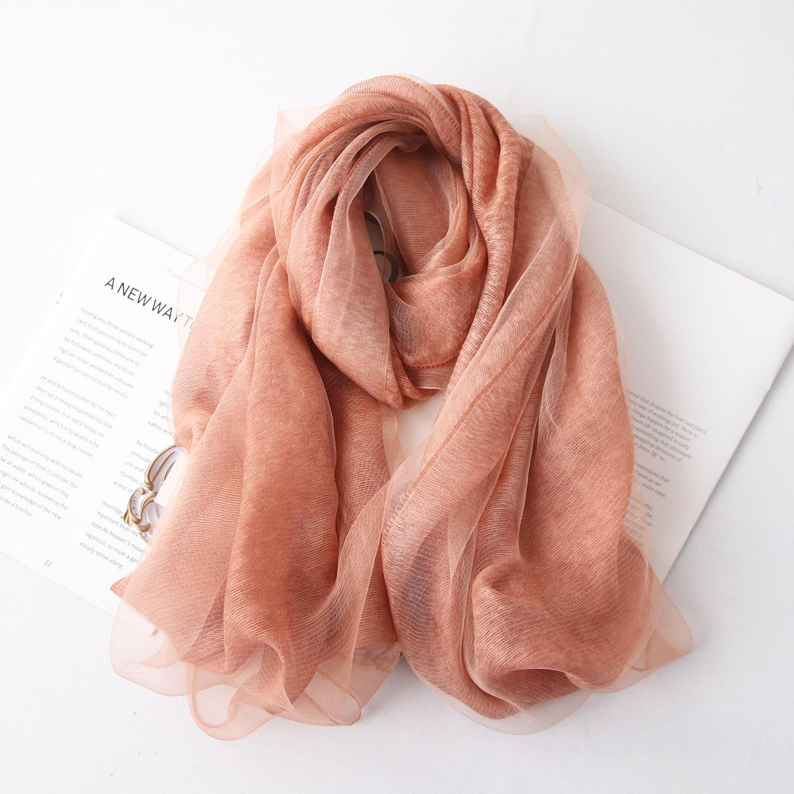 

VREOVOR Высококачественный корейский вариант двухслойный мохеровый шерстяной шелковый шарф тутовый с шалью ципао летний уличный модный тренд 190-70cm