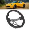 Carbon Fiber Steering Wheel Suede with Red Stitching Fit for Nissan 370z 2009-2020