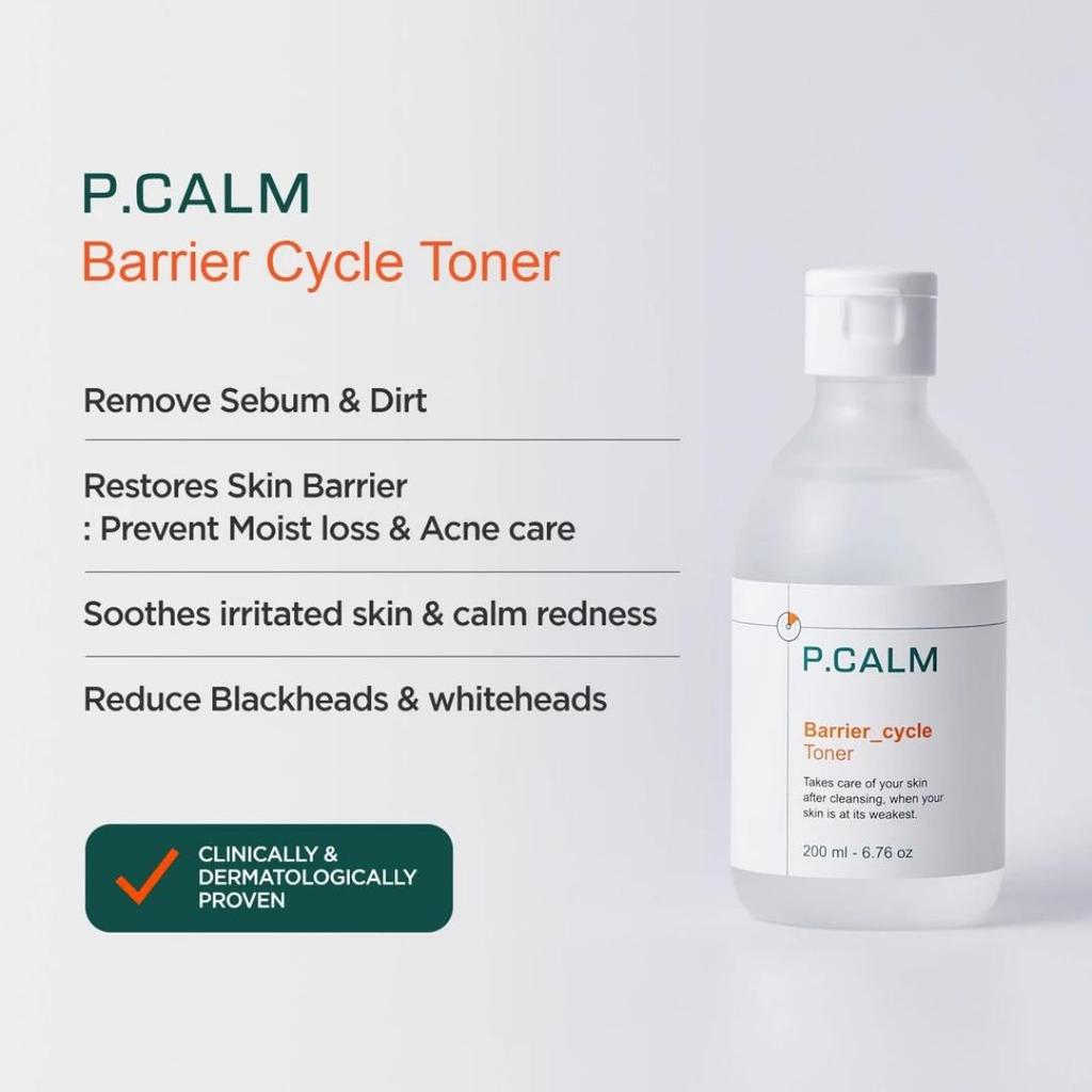P.CALM Barrier Cycle Toner 200ml / 500ml