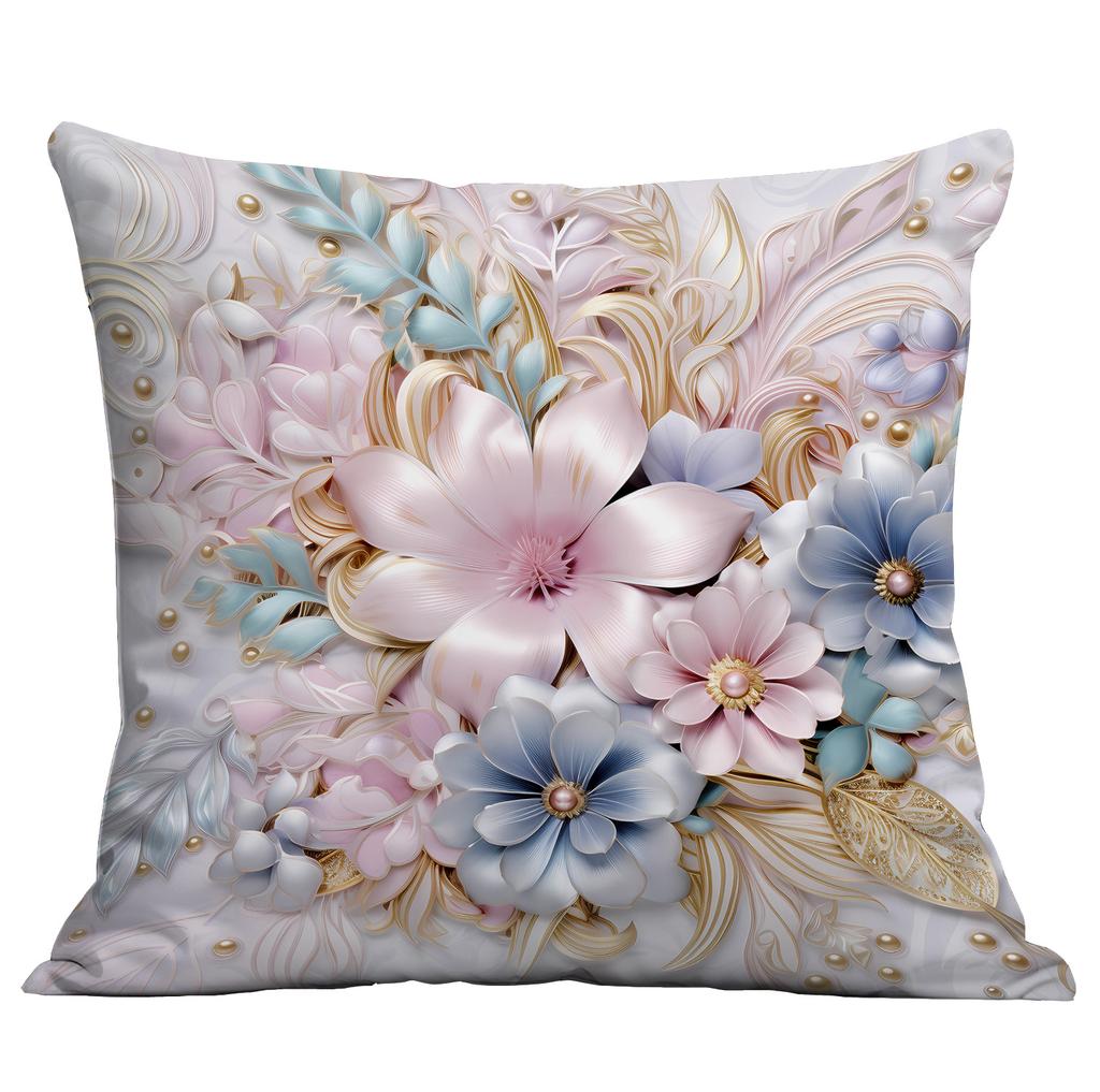 New Retro Imitation Three-dimensional Flower and Bird Pillowcase Home Living Room Sofa Cushion Pillowcase Decoration