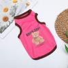 Yousheng Pet Vest Cartoon Pattern Round Collar Sleeveless Pet Dogs Cats T-shirt Clothes for Summer
