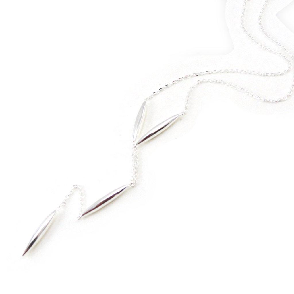 Les Trésors De Lily [I5206] - Silver 'Choreography' Silver Necklace - 8.5 Cm