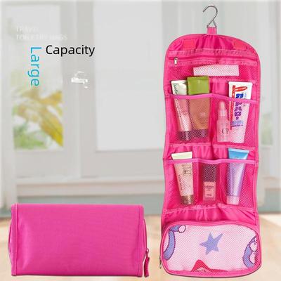 Korean Waterproof Foldable Toiletry Bag - Large Capacity for Travel & Cosmetics