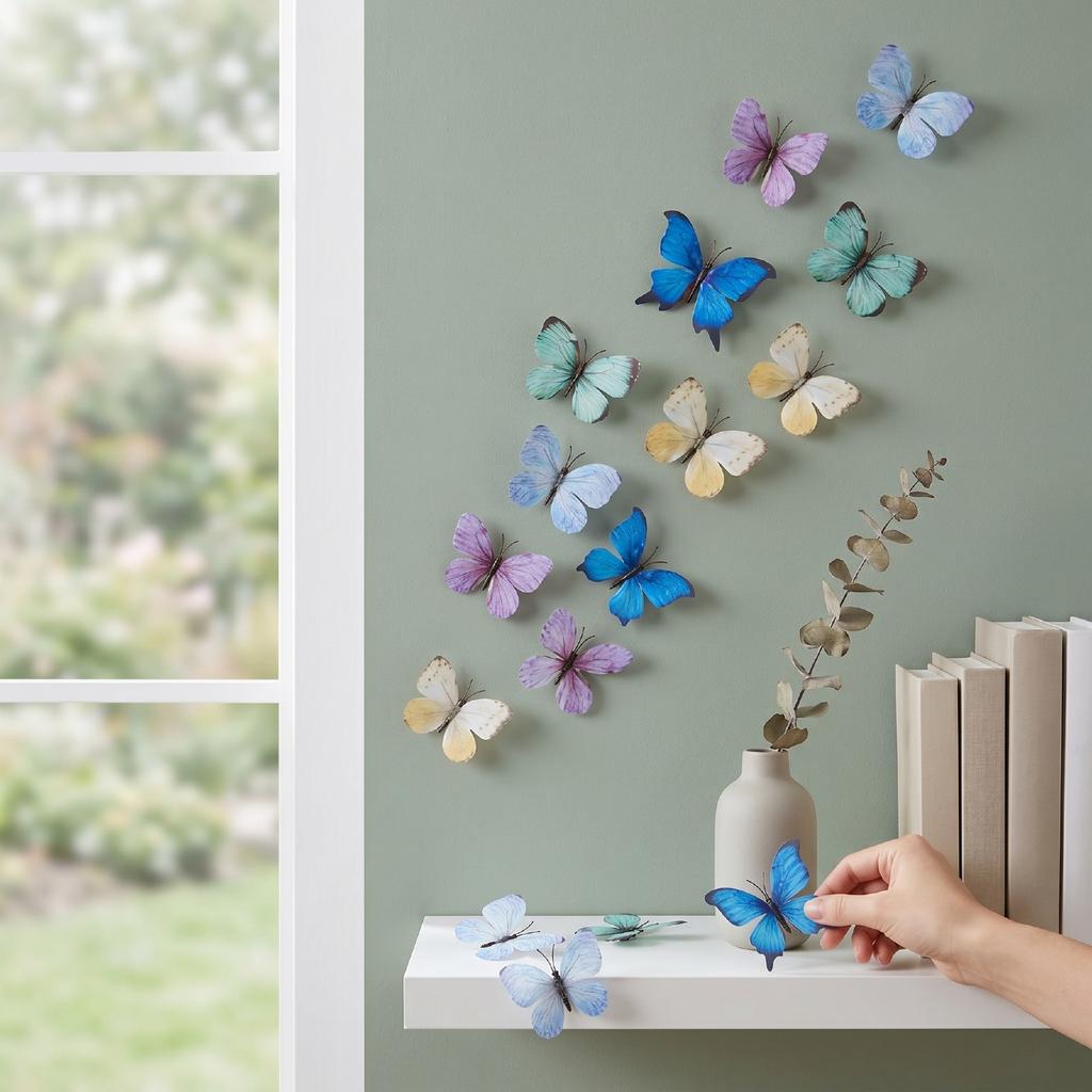 12PCS Artificial Versatile Lifelike Detailed Wear Proof 3D Artificial for Home Decor