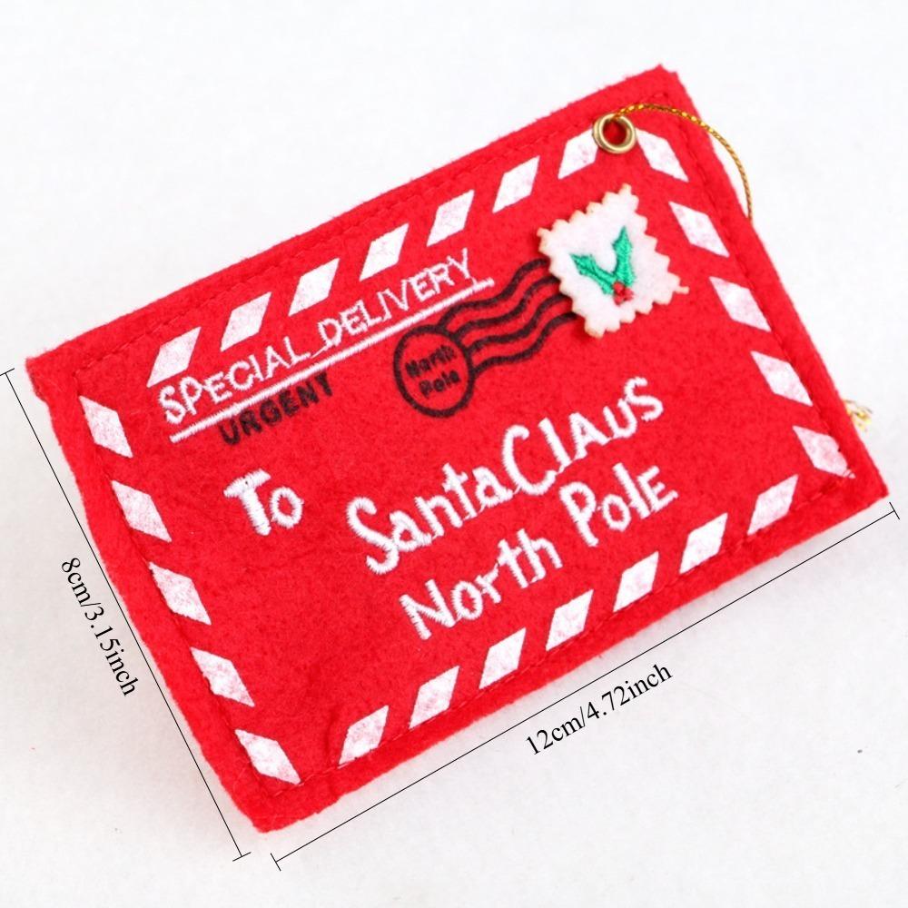 2PCS Red Christmas Envelopes for Greeting Cards Postcards Gift Bags Xmas Tree Decor Party Supplies Home Christmas Decorations
