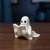 Novelty Reading Gifts Ghost Book Bookmark, 3D Printed Halloween Page Marker, Unique Stationery for Readers Lightweight PLA Clip Students And