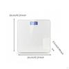 Digital Washroom Scale High Precision with Backlit Display for Dorm Room Ivory White