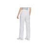 Nike Solid Color Comfortable High Waist Woven Straight Leg Striped Retro Sports Casual Pants Women pants White FV7656-100