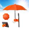 Protable Universal Umbrella Phone Stand Waterproof Holder Outdoor Riding Sunshade Mobile Phone Umbrella Bracket Anti-Reflective