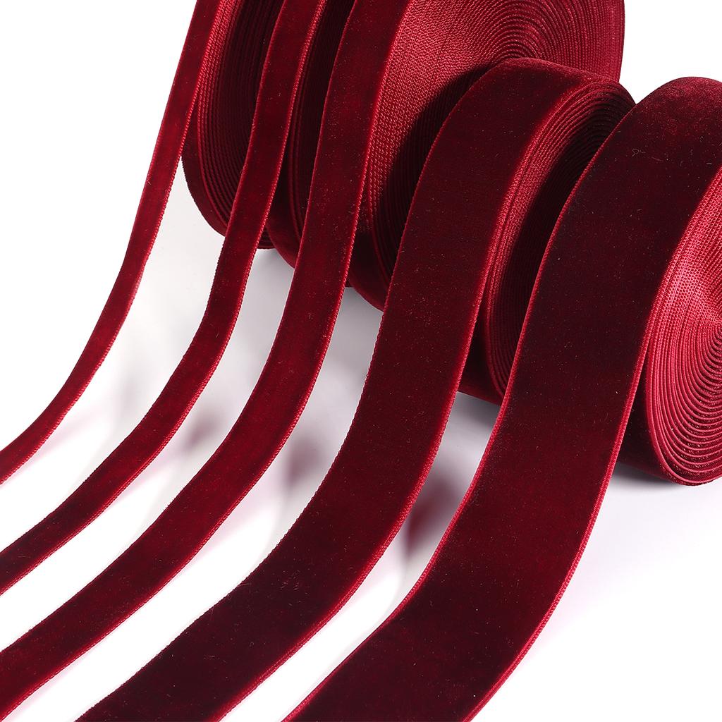 Velvet Ribbon 5/10 Yards 6/9/12/16/20/25MM Gift Flower Packaging Bow Handmade Diy Christmas Decoration Clothing Sewing Accessories