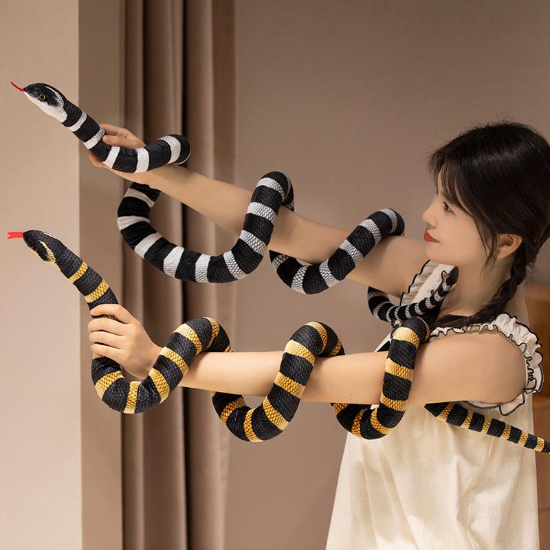 First-Class 100Cm Imitation First-Class Snake First-Class Plush Play Sets Superior-Grade Funny Top-Grade Mischievous Top-Grade Artificial