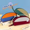 Oxford Fabric Shell Pencil Case With Large Capacity For Students And Office Use